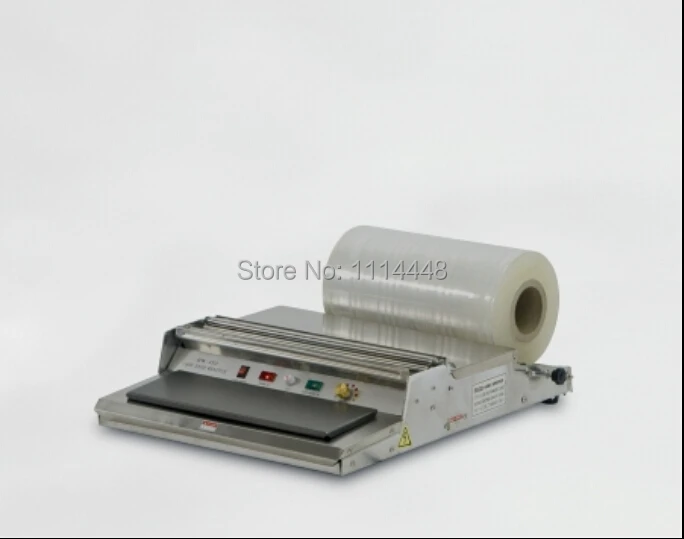 Envoltura de película para alimentos frescos de supermercado, máquina de envoltura de bandeja de película transparente, HW-450