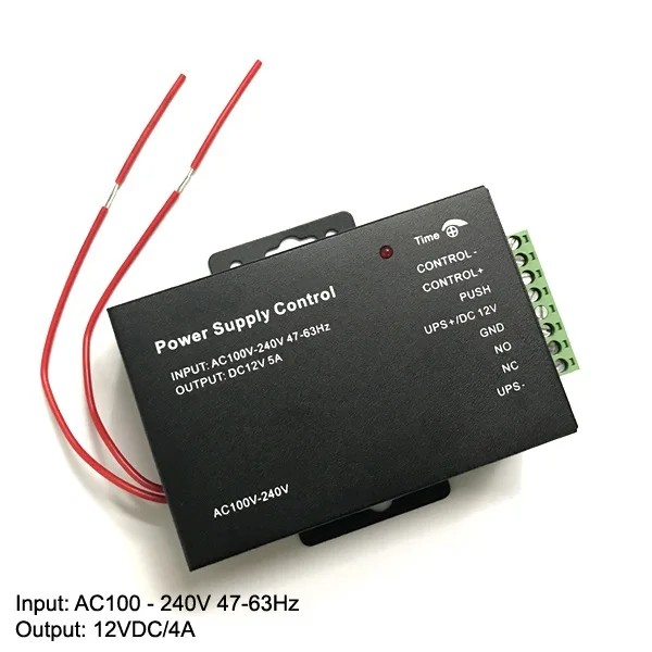 

5A Special Switching Power Supply delay time Adjustable with UPS interface for Access Control