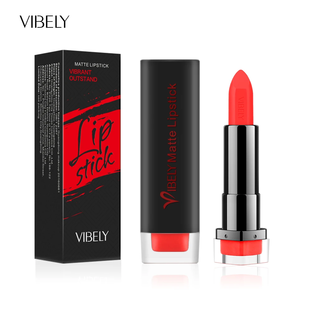 29 Colors VIBELY Lipsticks For Women Sexy Lips Cosmetics Waterproof Long Lasting Miss Rose Nude Lipstick Matte Makeup Cometics