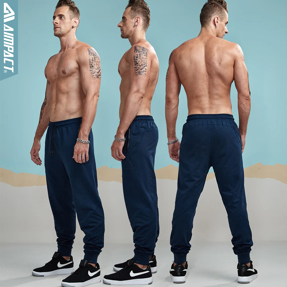 Aimpact Causal Pants for Men Lightweight Joggers Fitted Active Sweatpant City Sporty Track Pants Tracksuit Running Trousers Male