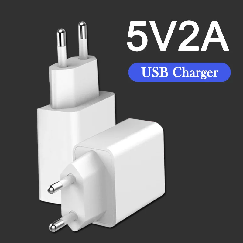 5V2A USB Wall Charger EU Adapter Plug Travel In Europe France Spain High Quality Power Adaptor Electric For Mobile Phone