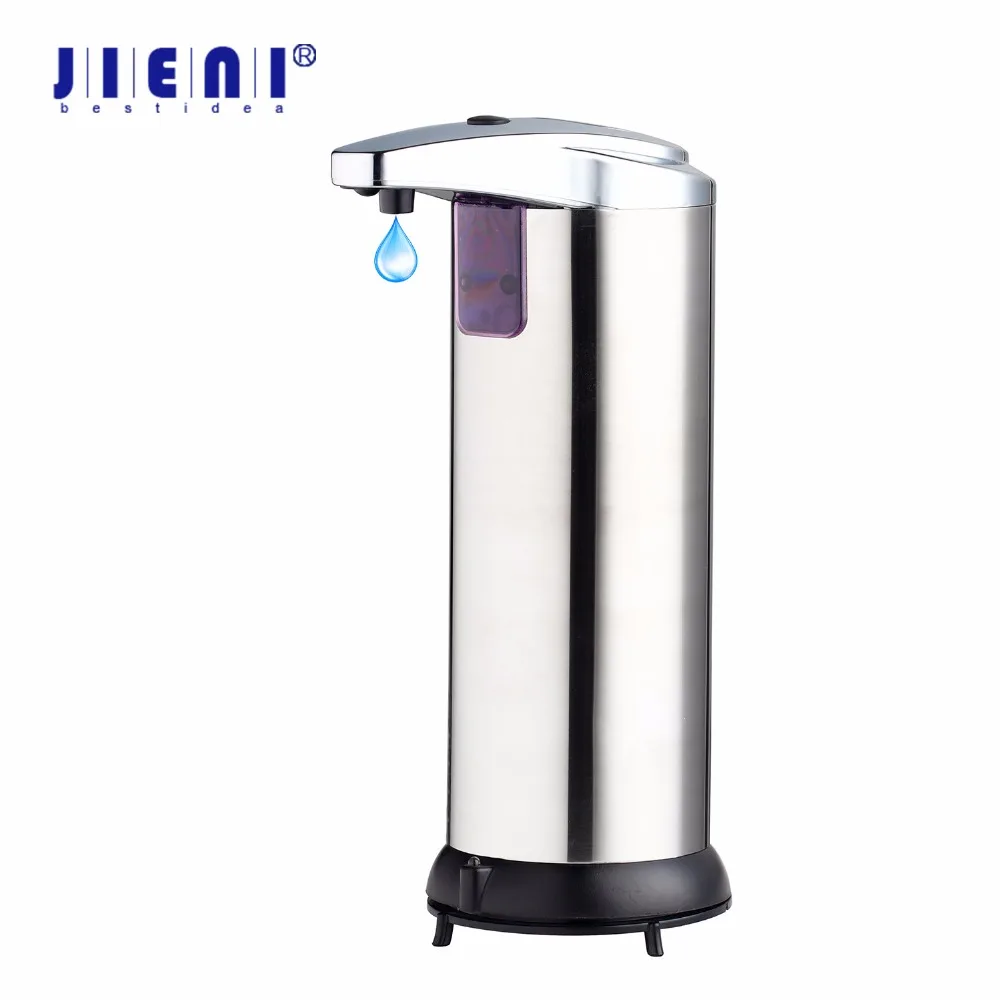 JIENI Free Touch Automatic Soap Dispenser Touchless Sanitizer Dispenser Sensor Soap Dispenser for Kitchen & Bathroom