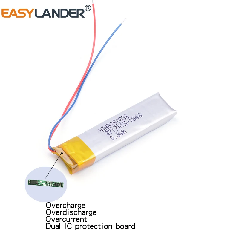 390836 3.7V 85mAh Battery For JBR Sport Stereo Wireless Plus Voyager Legend HS-11 CPL-556 AHB390836PS  Bluetooth earphone mp3