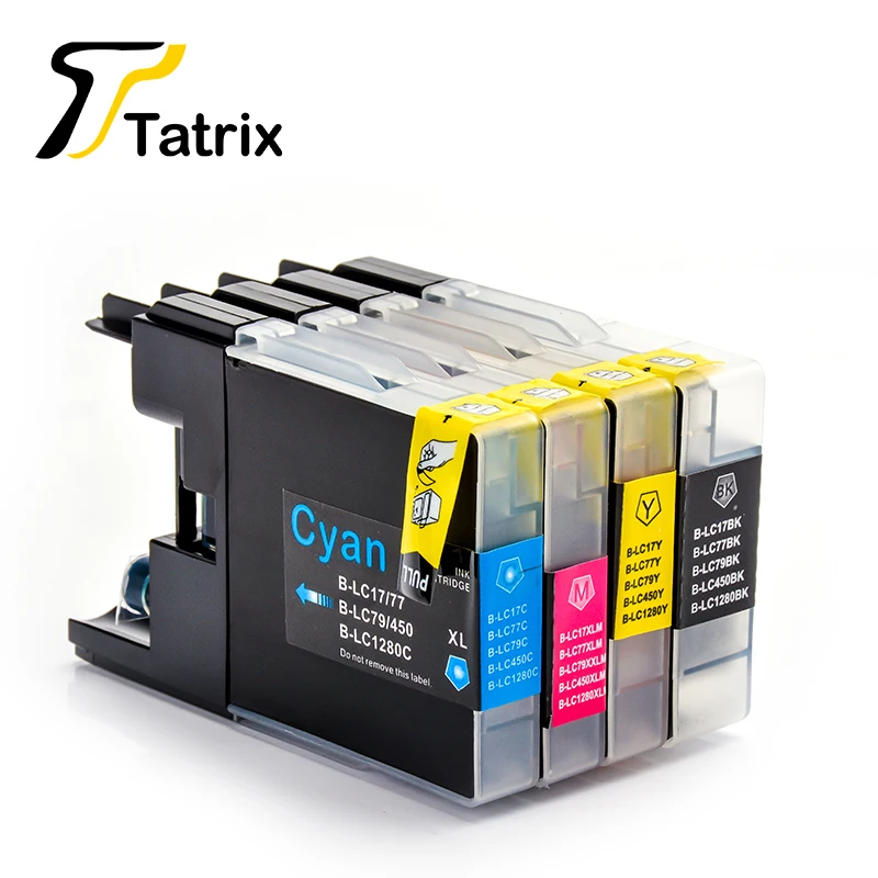 TatrixFor Brother LC1240 Ink Cartridge LC1280 Ink Cartridge LC1220 for MFC-J280W J425W J5910DW J625DW J6710DW J6910DW J825DW