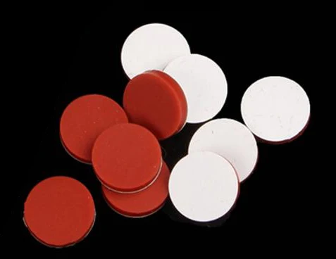 100pcs 8mm*1.5mm 9mm 11mm White PTFE red Silicone septa septum for 2ml thread injection sample bottle Jaw Chromatography vial