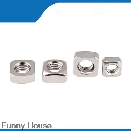 Free shipping M3 100pcs/lot  High Quality  DIN557 304 Stainless Steel  Square Nut