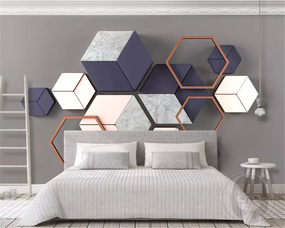 

Beibehang пользовательские шелковистые 3d обои трехмерные треугольные мраморные мозаичные фоны papel de parede обои домашний декор