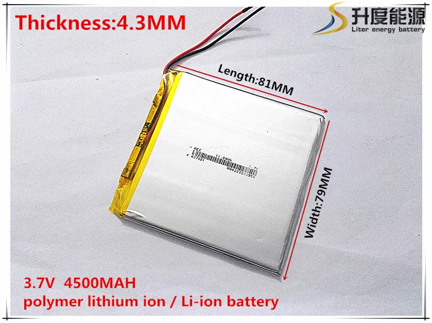 

1pcs/lot 437981 3.7V 4500mah tablet battery with Protection Board For PDA Tablet PCs Digital Products