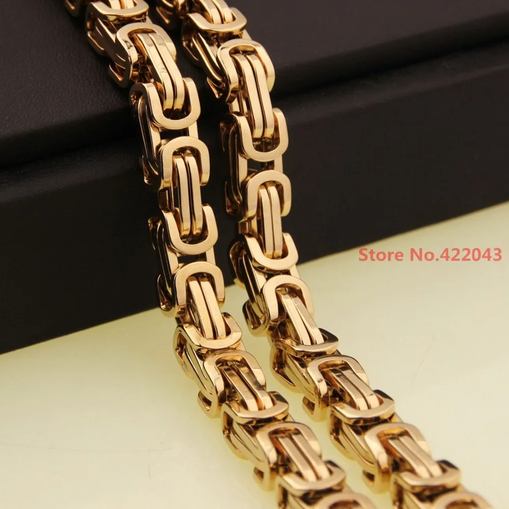 Charming Modal Casual Men 4/5/8mm Byzantine Stainless Steel Braided Chain  Necklaces Silver Color Mens Jewelry 7-40