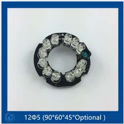 90 Degree Bulb,Infrared 12 x 5 IR LED board for Dome CCTV Cameras night vision,(Small F18-F38mm)