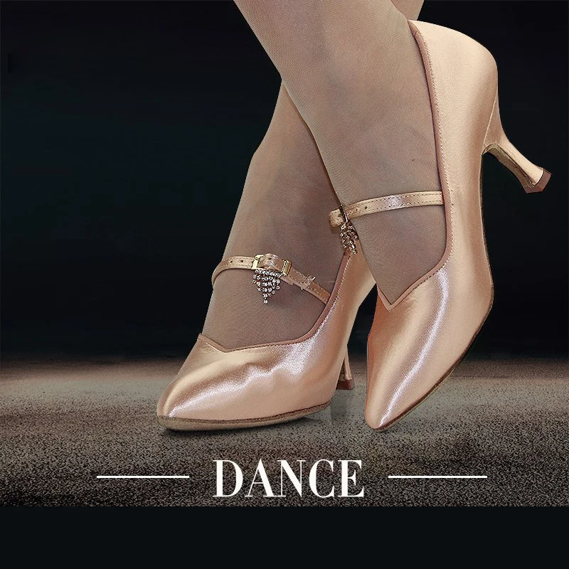 High Satin modern ballroom latin dance shoes Imported BD dance shoes BD 139  Multi-color Customized Dance shoes High Diamond Hot