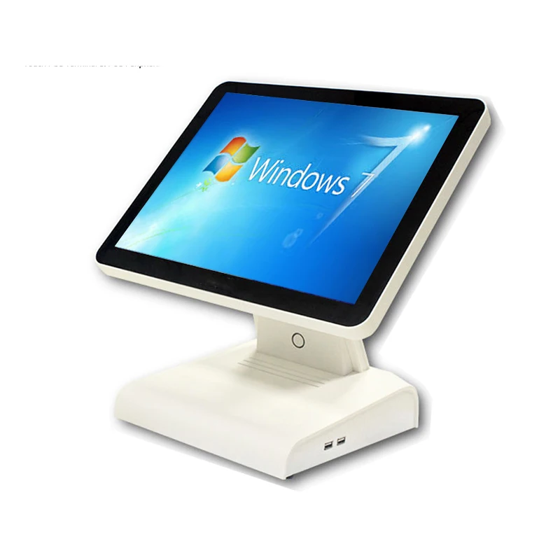 Factory Direct 15 Inch Pure White Single POS Capacitive Touch Machine Point Of Sale Retail