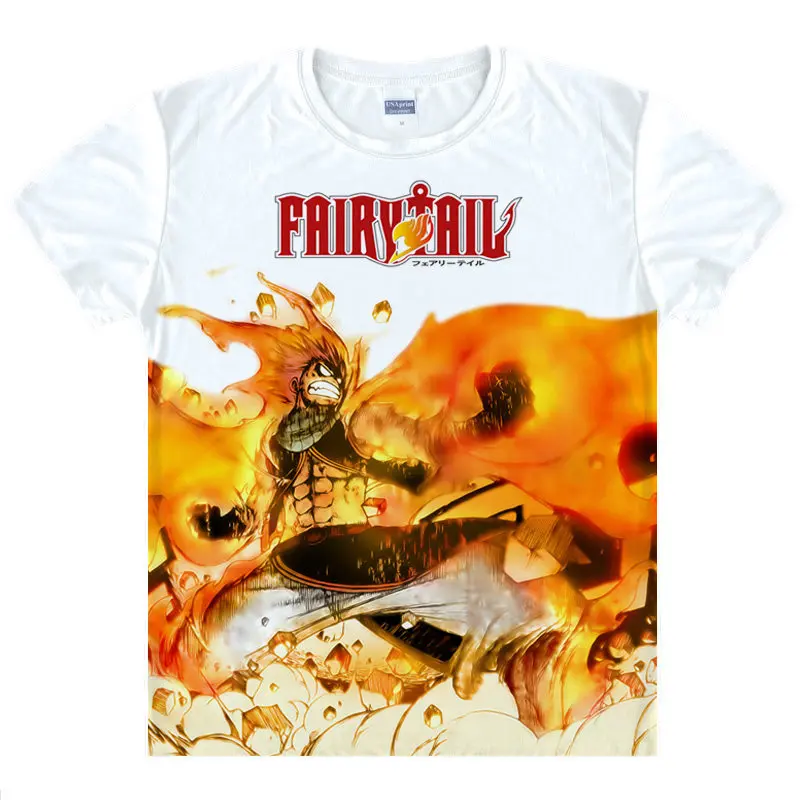 Fairy Tail T-Shirt madoshi Shirt man short sleeve t-shirts anime printers shirt cute shirts Youth T-Shirts anime show shirt a