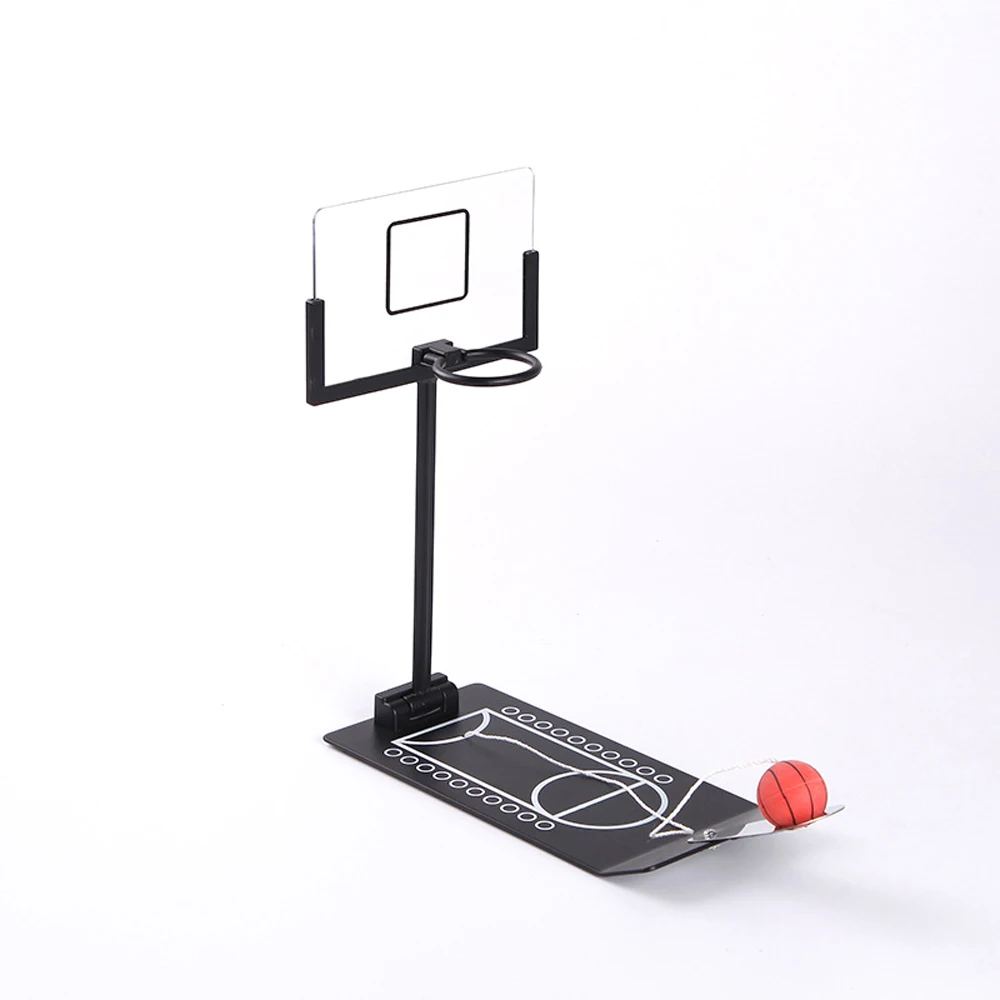 Stress Relief Toy Foldable Mini Basketball Game Office Desktop Table Basketball Birthday Gift for NBA CBA Lovers Training Toys