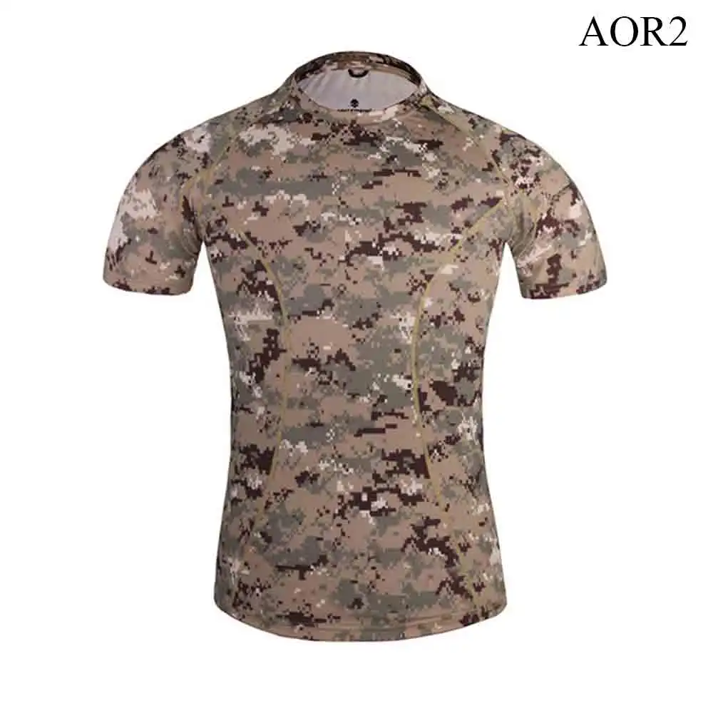 Emersongear Tight Base Layer Camo Running Shirts Breathable Short Sleeve T-Shirt EM8605AOR2