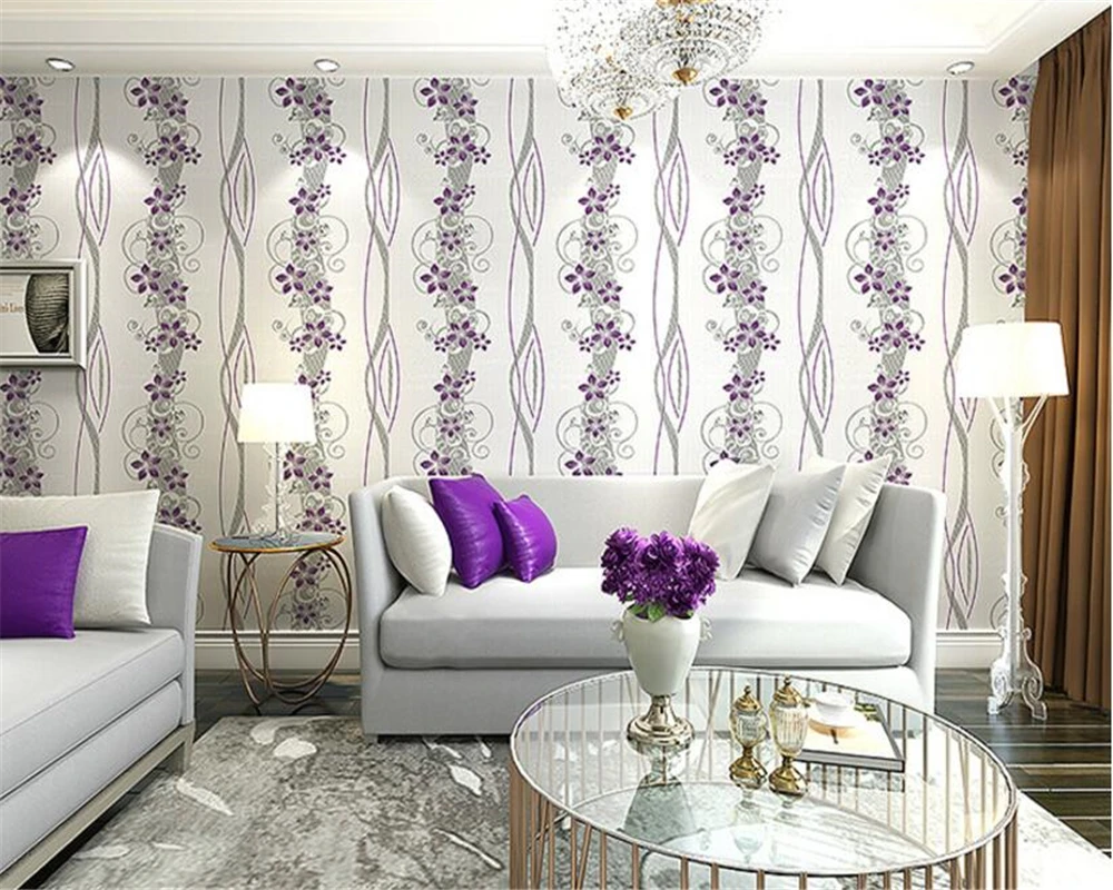 

beibehang Non woven American Village Pastoral papel de parede European Style Flower Wallpapers Warmer Bedroom Living Room tapety