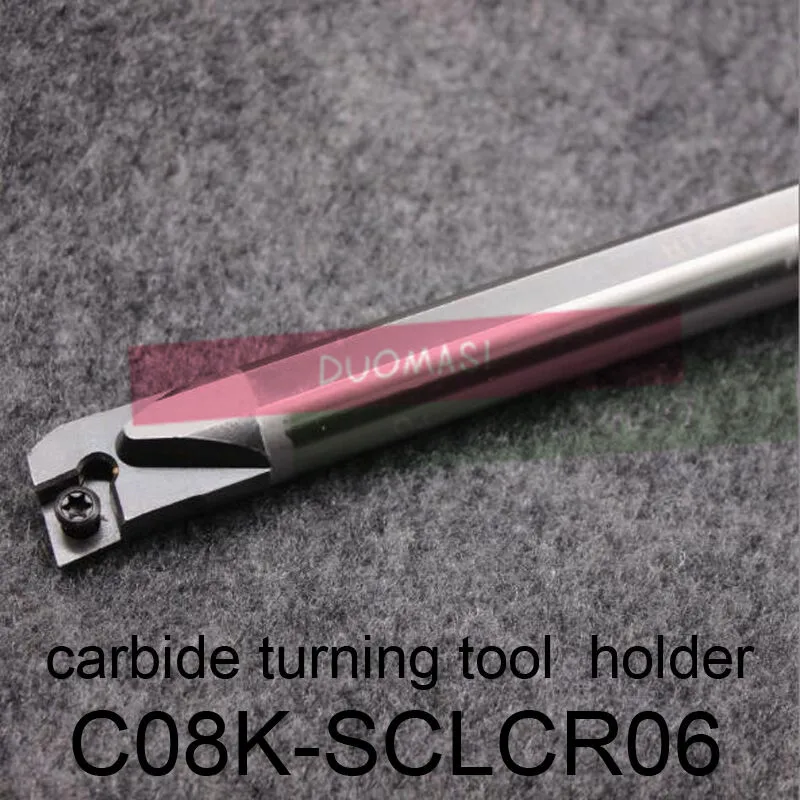 C08K-SCLCR06, carbide turning tool holder diameter 8mm length 125mm use tungsten insert