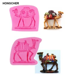 Animale Desert Camel Del Fondente Del Silicone Della Muffa Del Cioccolato Della Muffa, Torta Dessert Che Decora Muffa, Cottura Della Cucina Gadget, Biscotto Mousse