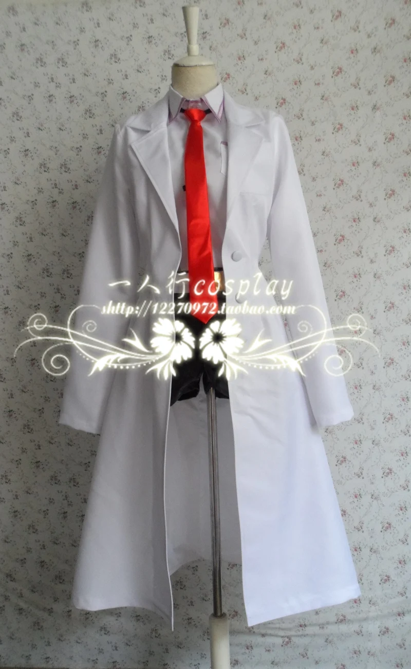 Anime Steins Gate Makise Kurisu Cosplay Costume Halloween 11