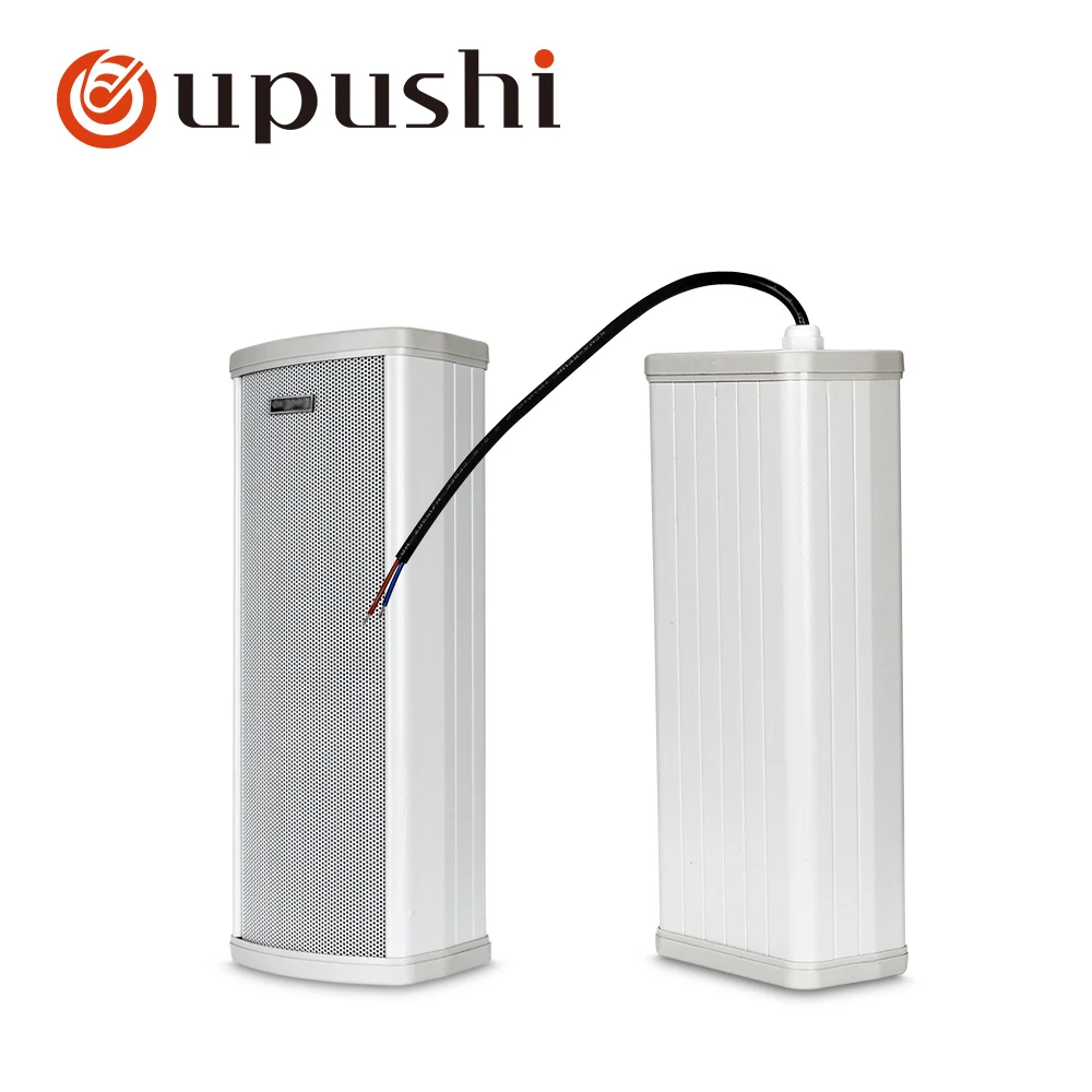 Oupushi waterproof outdoor speakers 4 inch wall mount speakers public address system 20W column speakers Pa patio loudspeakers