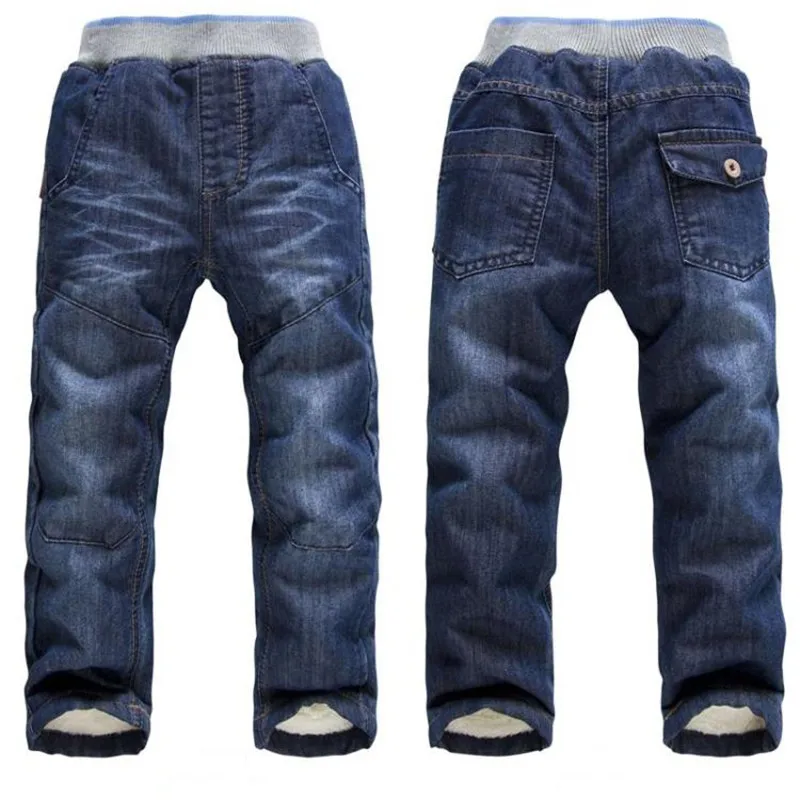 NYSRFZ New Arrival Boys Jeans Casual Jeans Thick Winter Jeans Hot Pants Children Fashion Cotton Winter Pants