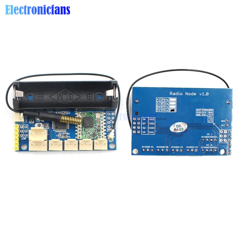 915MHz LoRa Radio Node V1.0 IOT Wireless Transmission Lora Module RFM95 SX1276 for Arduino ATmega328P 3.7-12V uFL Antenna