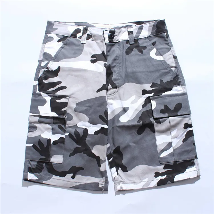 2023 Men Women Cargo Shorts Camouflage Shorts Pockets 7 Colors Casual Streetwear Camo Orange Blue Gray Purple Yellow XXXL