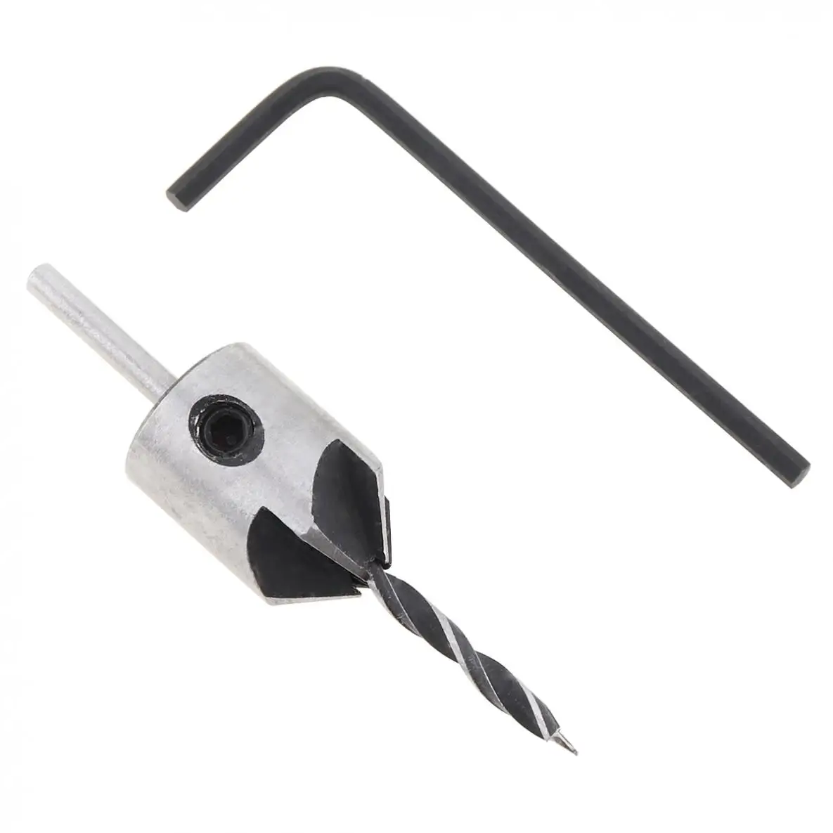 Foret à fraise universel HSS pour menuiserie, foret en acier rapide + clé, outils pour menuiserie, adapté à la foret, 2 pièces/ensemble 3mm