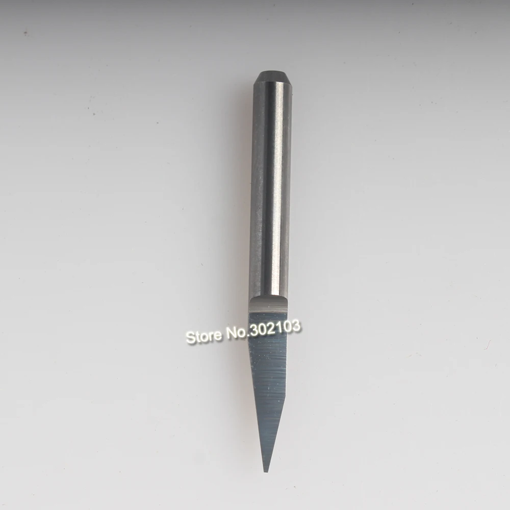 5pcs 3.175mm Tungsten Milling Cutter Carbide 1/8" Shank 20 Degree R0.1 PCB Engraving CNC Router Tools Bits