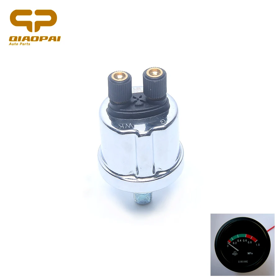 for VDO Meter Car Boat ship Oil Pressure Sensor NPT1/8  G  WK 0-10 Bar Thread 10MM Diesel Generator Oil Pressure Sender