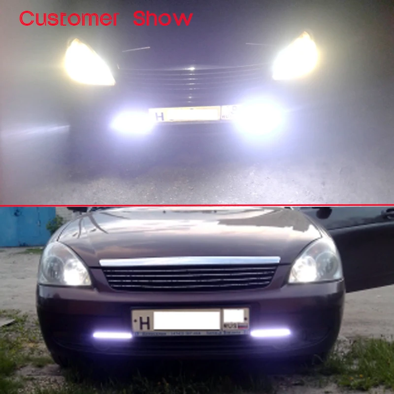 Car LED DRL 100% Waterproof Daytime Running Light For Universal Cars Driving Lamps 170MM COB Super Bright Hot Selling