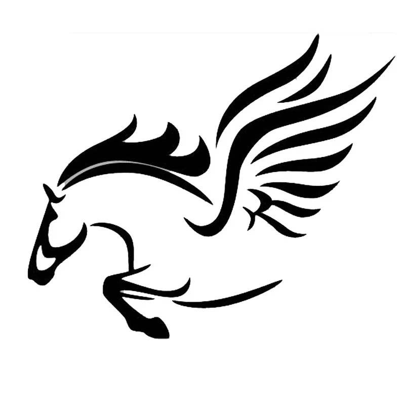 18*15CM PEGASUS Creative Personality Cute Funny Car Stickers Car Decoration Accessories Waterproof Decals CT-632