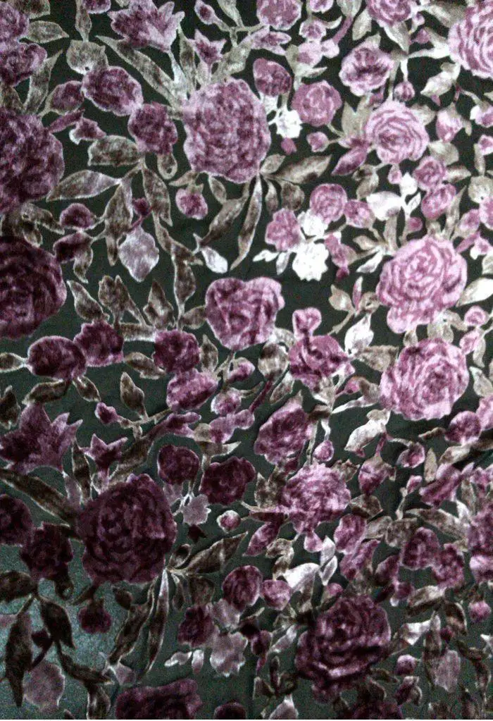 Purple Rose Sheet summer fabrics velvet lace african voile lace african lace fabric curtains velvet embroidery velvet fabric