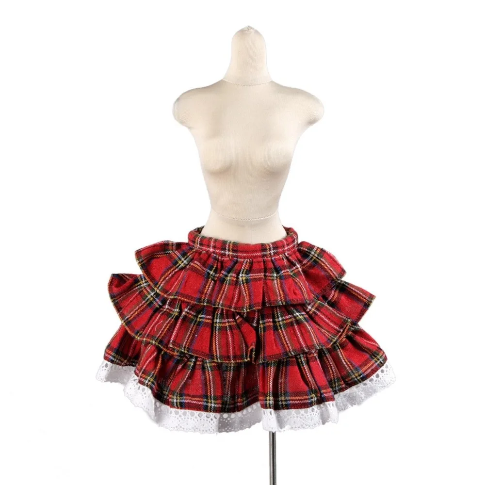 

[wamami] 05# Red Plaid Skirt/Dress 1/4 MSD 1/3 SD DZ AOD BJD Dollfie