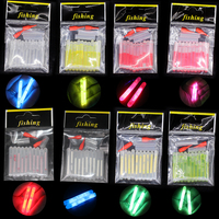 10pcs/bag 4.5*40mm fireflies for Fishing Float Fluorescent Lightstick Light Night Float Rod Lights Dark Glow Stick