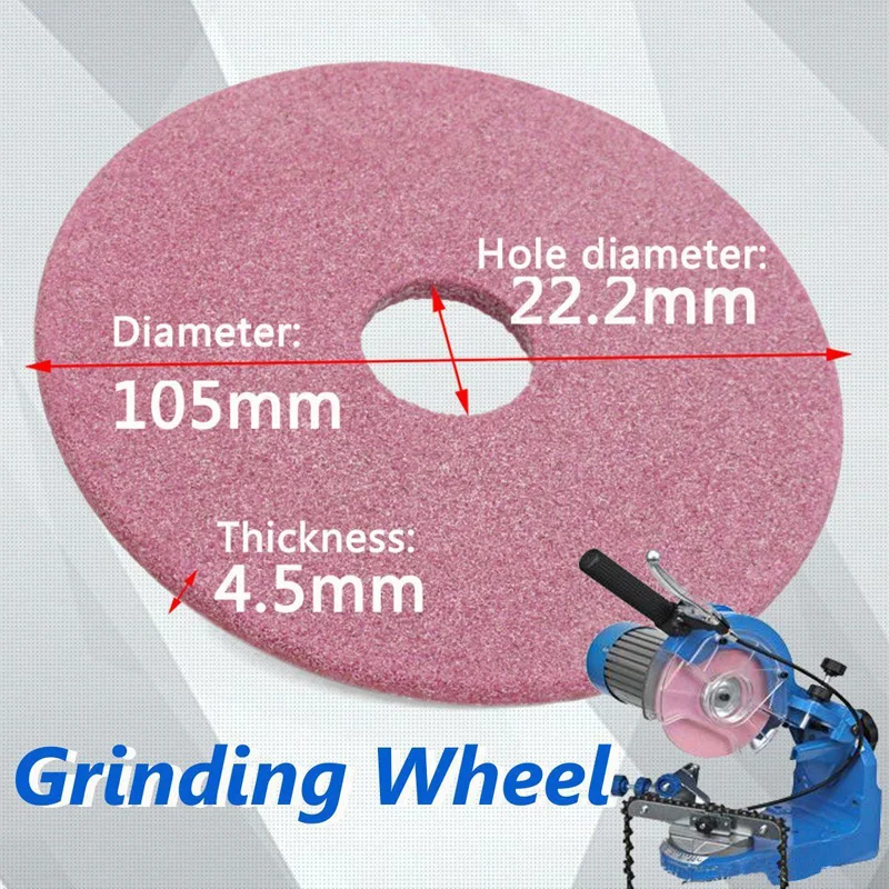 1 x Grinding Wheel Disc 105x4.5mm For Chainsaw Sharpener Grinder 3/8