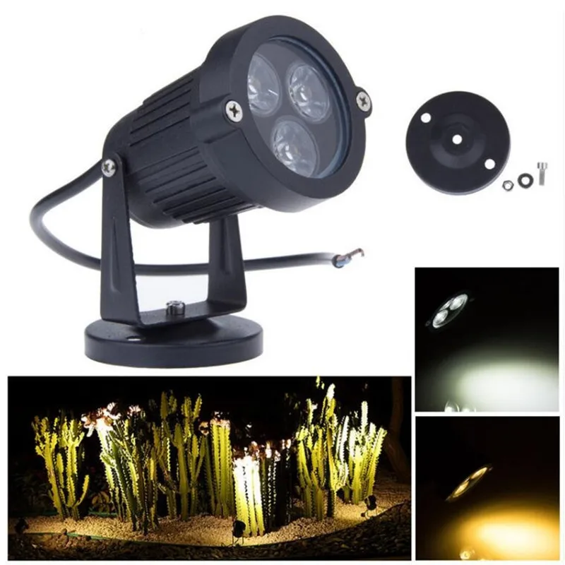 3*3W 85-265v LED garden lights Lawn lamps IP65 Waterproof Outdoor lighting with Base Warm White/Cold White/Natural White