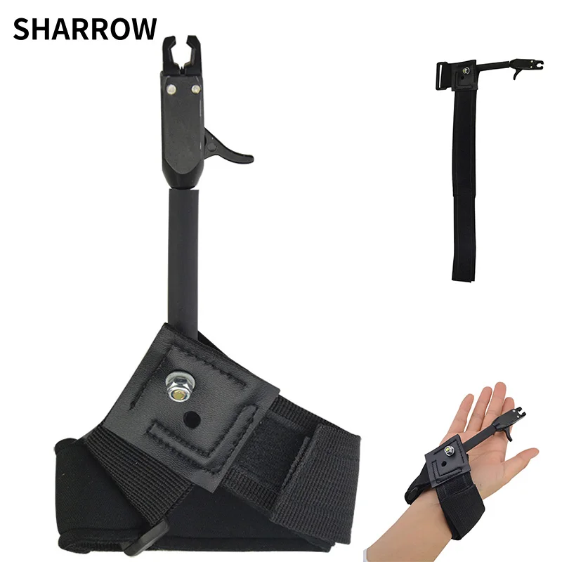 1pc Archery Caliper Release Compound Bow Accessories Black Wrist Release Strap For Outdoor Hunting Shooting Equipment