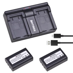 Batmax EN-EL1 ENEL1 battery +USB Dual Slots Charger for Nikon Coolpix 500 775 880 885 990 995 4300 4500 4800 5000 5400 5700 8700