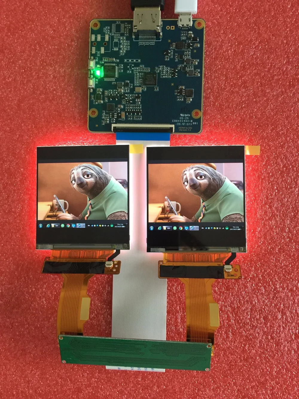 Imagem -02 - Interface de Lcd de Tela Dupla com 2.9 Polegadas 2k 1440*1440 com Placa de Driver de Controle para vr ar Ips