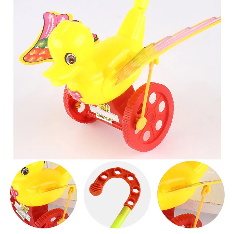 New Cartoon Infant Baby Toddler Trolley Toy Bouncer Car Animal Push & Pull Toys