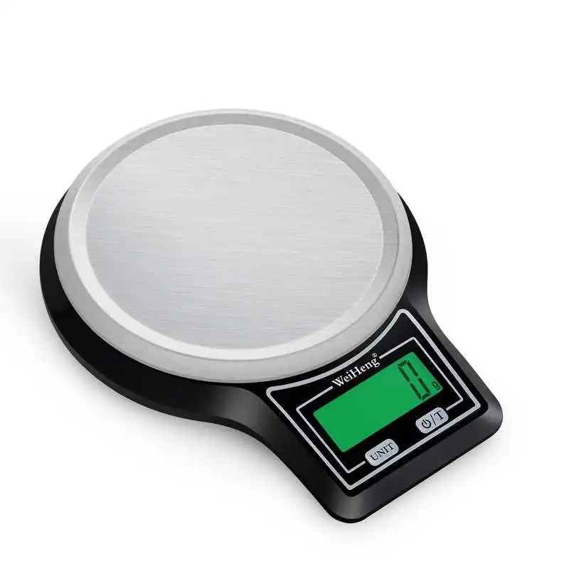 10kg 1g Electronic Kitchen Scale Stainless Steel Platform 10000g Precision Weight Balance Scales Stable Food Diet Measure Tools