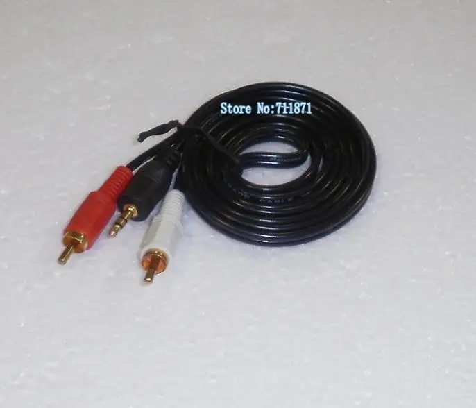 Cabo de áudio 1.5m banhado a ouro, cabo rca 3.5mm para rca, linha de áudio 3.5 r l, computador, laptop, mp3, celular, conectar alto-falante
