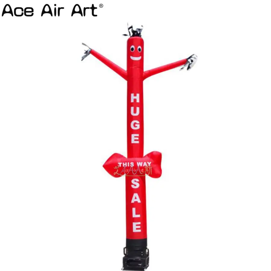 5m H Inflatable Dancing Man with Single Leg Customized Logo Inflatable Air Dancer Skydancer Man for Events