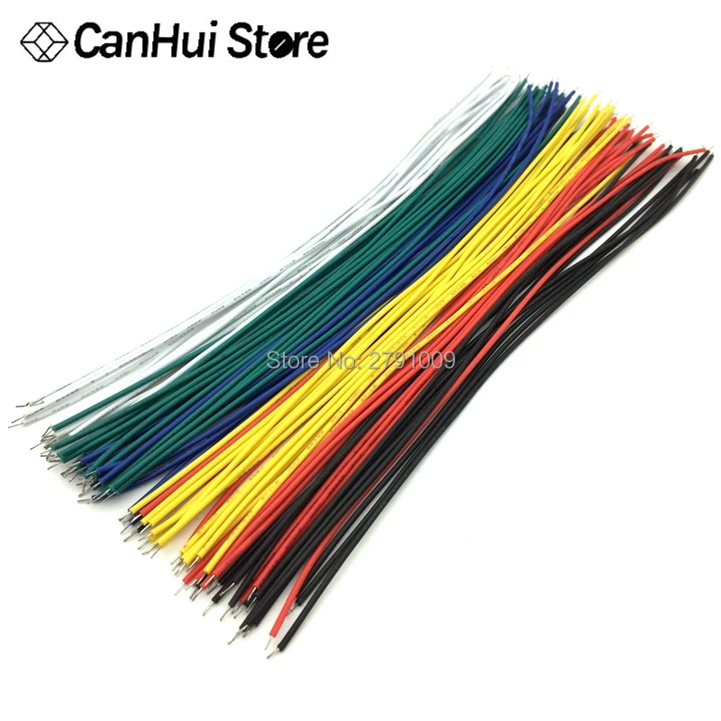 100PCS/ 1007-26AWG PVC Tin-Plated PCB Solder Cable 26AWG 5/10/15/20CM Fly Jumper Wire Cable Tin Conductor Wires Connector Wire