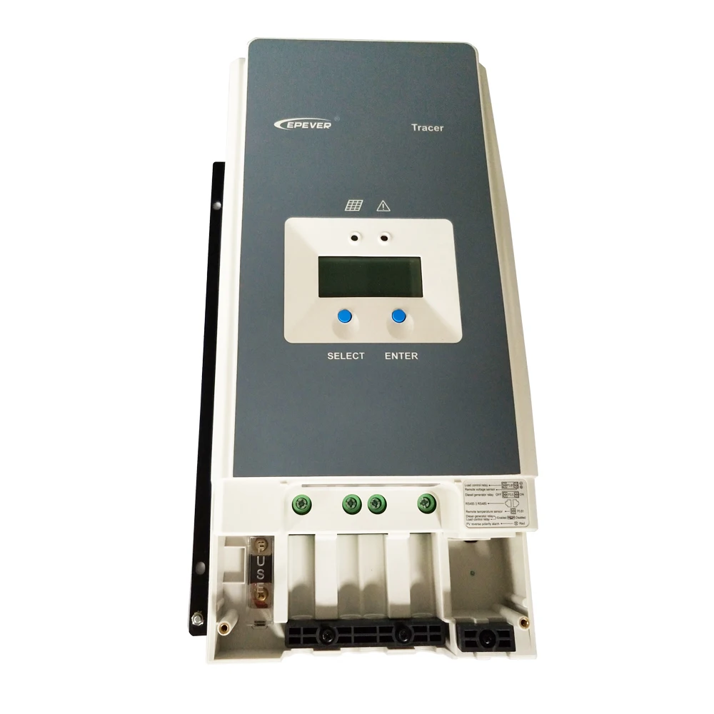 Imagem -06 - Epever-controlador de Carga Solar Mmpt Backlight de Lcd Automático Regulador de Tensão de Energia Solar 50a 60a 80a 100a 12v 24v 36v 48v Suporte Pra Medição Remota Mt50 por Wi-fi Eficiência Máxima