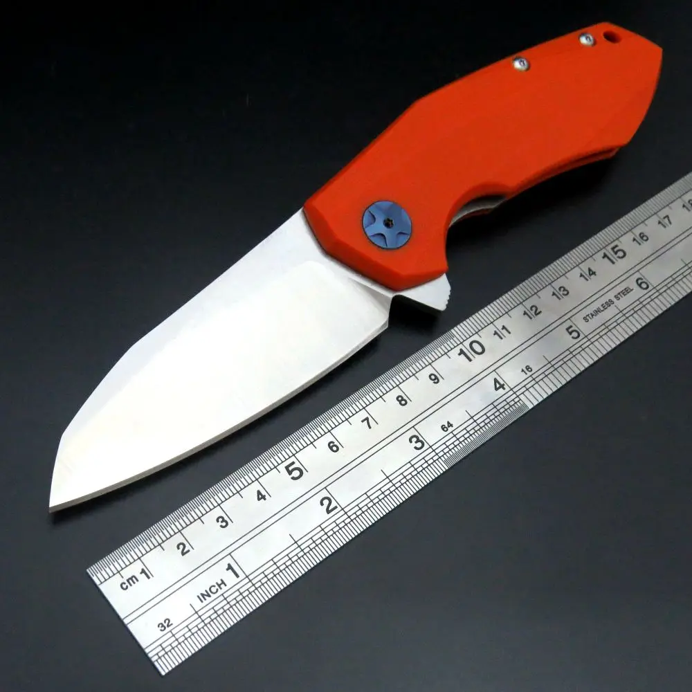 New 0456 Tactical Folding Knife G10 Handle D2 Blade Bearing Flipper Hunting Knife Pocket Camping Survival EDC Tools