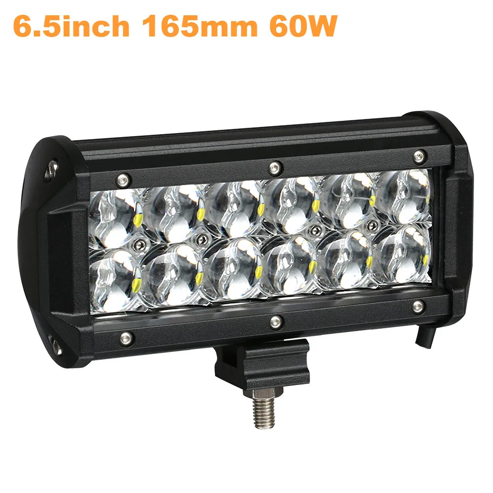 Weketory 4 6.5 9.3 12 17 Inch 30W 60W 90W 120W 180W 5D LED-werklampbalk voor auto Boot Off Road 4WD Truck Auto SUV ATV 12V 24V