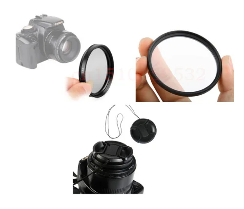 3 in 77mm UV CPL Polarizer Filter + Lens cap for 77mm Lens can&n nik&n 18-200mm  can&n 18-85mm With tracking