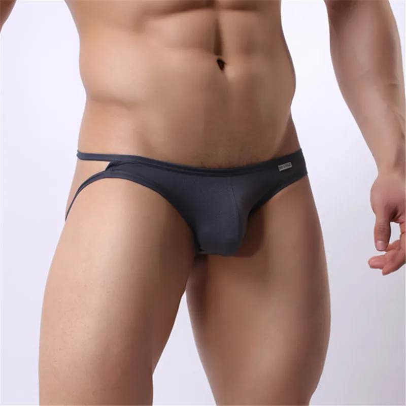 New Men Sexy Underwear G-Strings Mesh Shorts Trunks BRAVE PERSON Men\'s Low Waist Thongs B1147